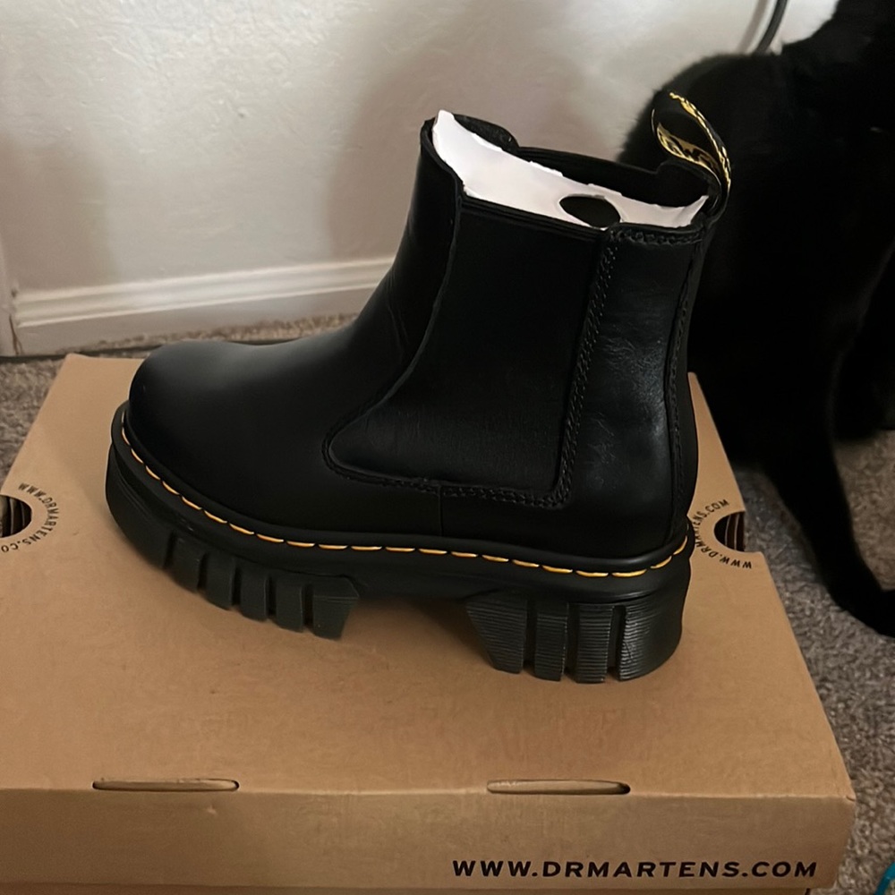 AUDRICK NAPPA LEATHER PLATFORM CHELSEA BOOTS